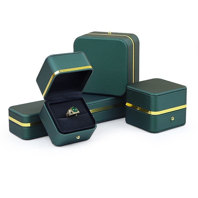 Materiale PU Gioielli Scatola di imballaggio per anelli orecchini bracciali e collane 0,300kg