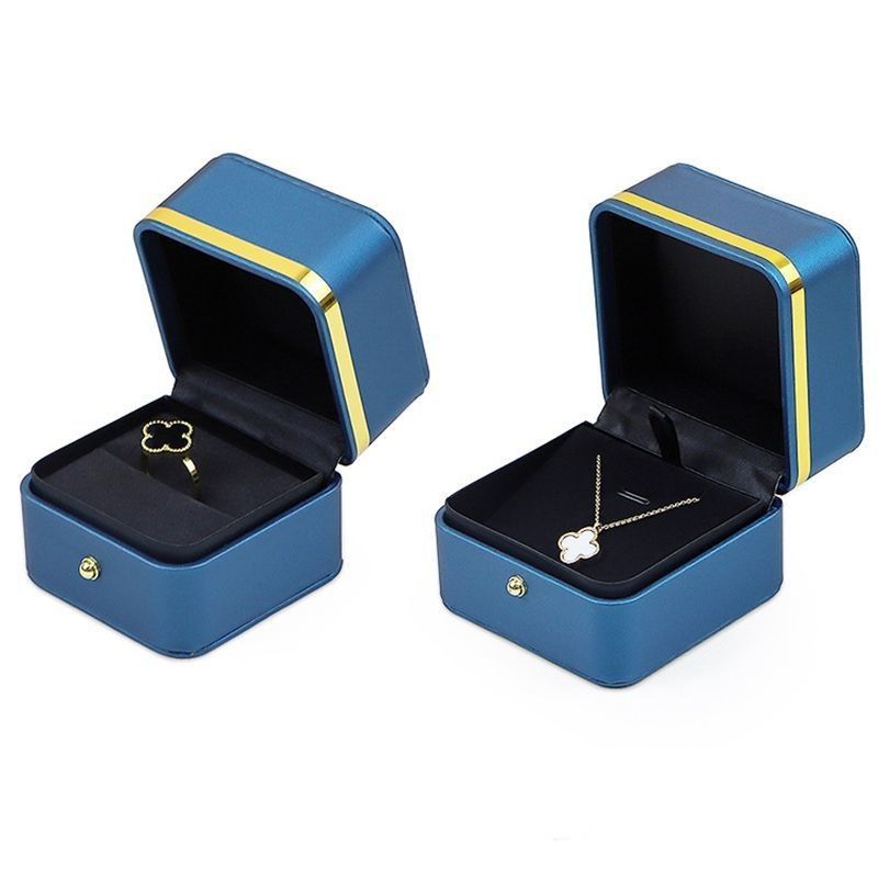 Materiale PU Gioielli Scatola di imballaggio per anelli orecchini bracciali e collane 0,300kg