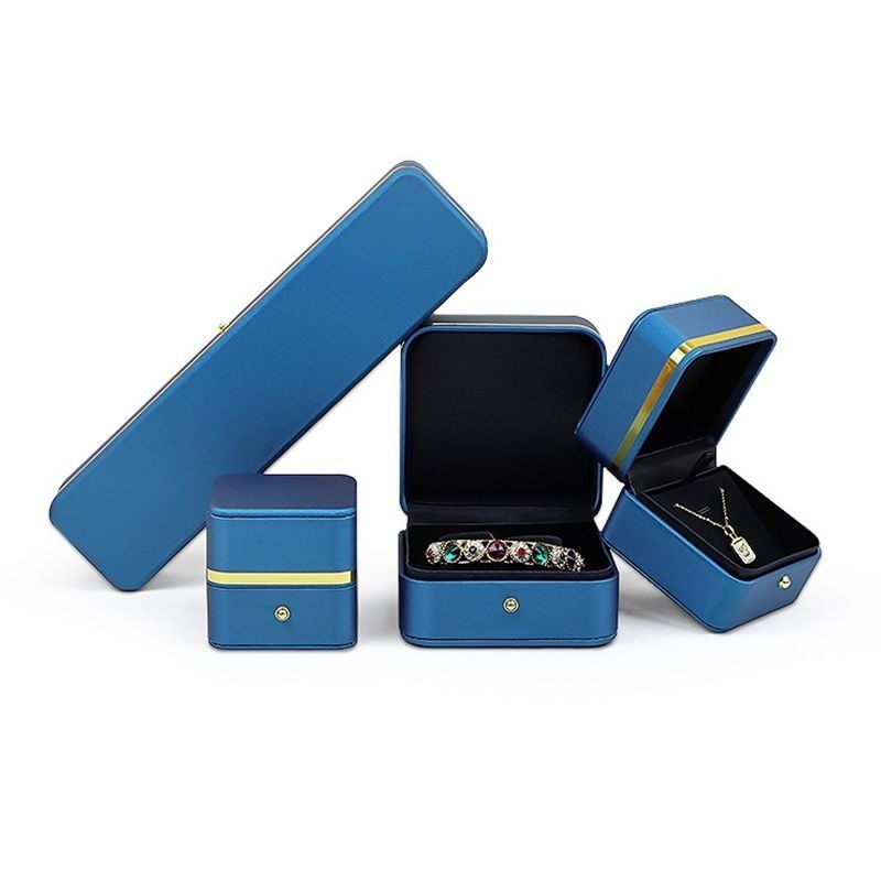 Materiale PU Gioielli Scatola di imballaggio per anelli orecchini bracciali e collane 0,300kg