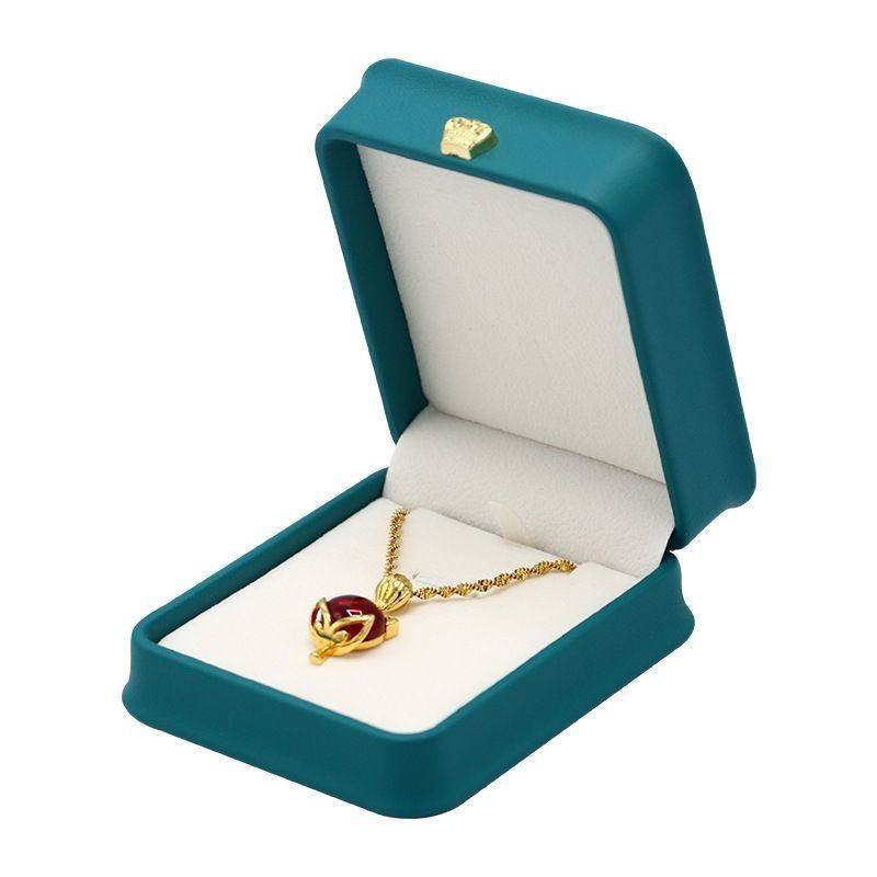 Stampa del logo su misura Luxury PU Jewelry Box Portable Travel Earring Jewelry Storage Bag Double Storage Box