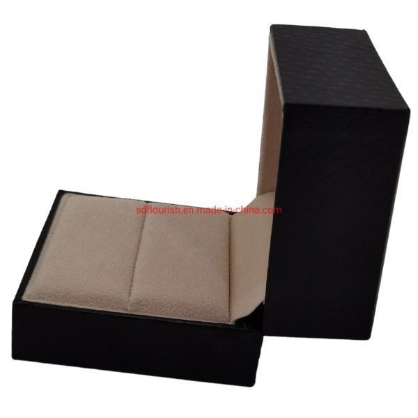 Manipolazione superficiale di timbrazione a caldo Elegante colore grigio quadrato in forma di braccialetto braccialetto confezionamento regalo rosa