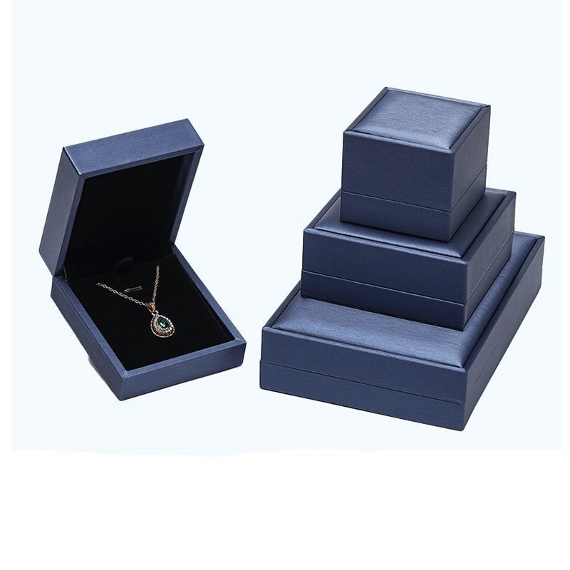 Scatole di presentazione di regali in pelle in PU in cartone d'avorio Eco-friendly per anello gioielli orologio portafoglio