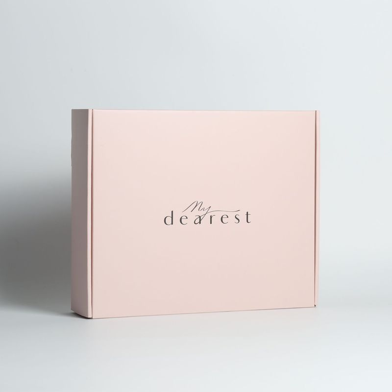 Abbigliamento rosa personalizzato Gioielli Cosmetici Make-up Alimenti Electronic Folding Cartone ondulato Scatola di posta
