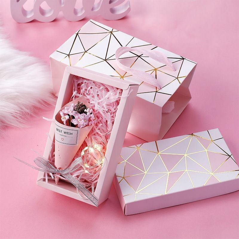 Capo e scatola di base per il trucco a caldo, profumi cosmetici, cartone, carta da regalo, cassetto regalo