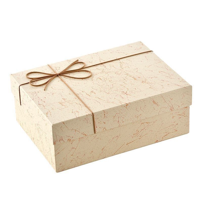 Confezione rigida per i regali di Natale a colori solidi Scatola di cartone Scatola di carta di confezione personalizzata