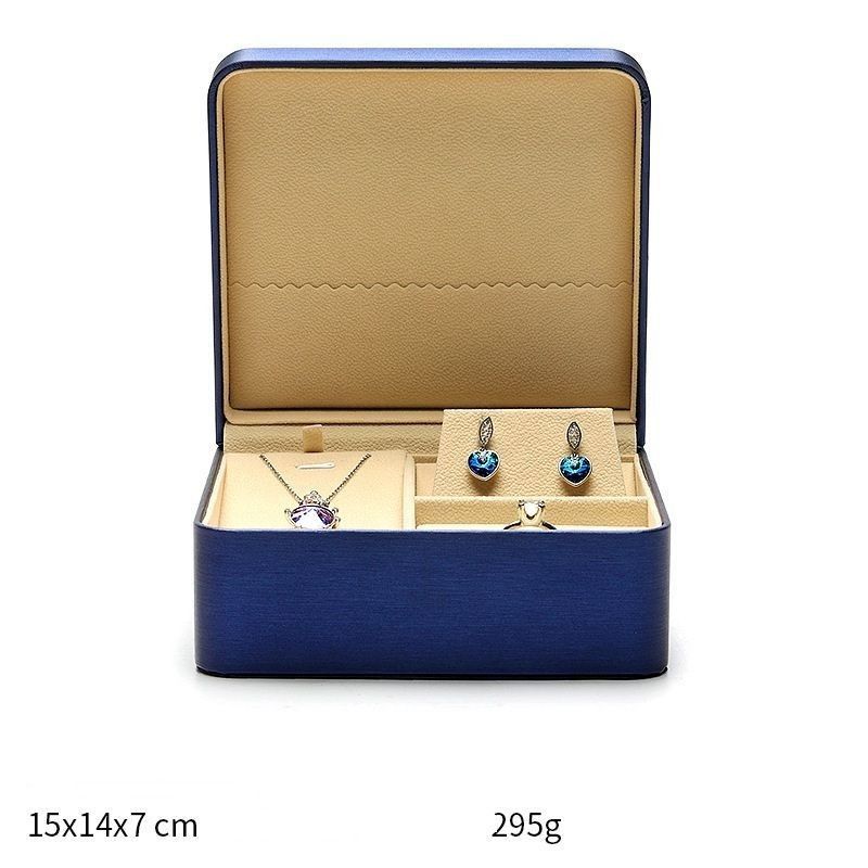 Casella di imballaggio per gioielli in pelle PU per anello, ciondolo, collane, orecchini, deposito, scatola regalo