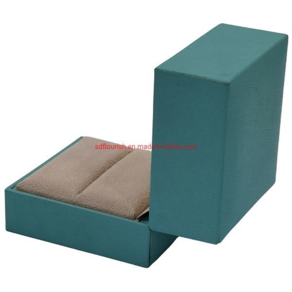 Clamshell Design Elegante colore verde cartone rigido Proposta anello scatola regalo in formato CDR/EPS/JPG/TIF