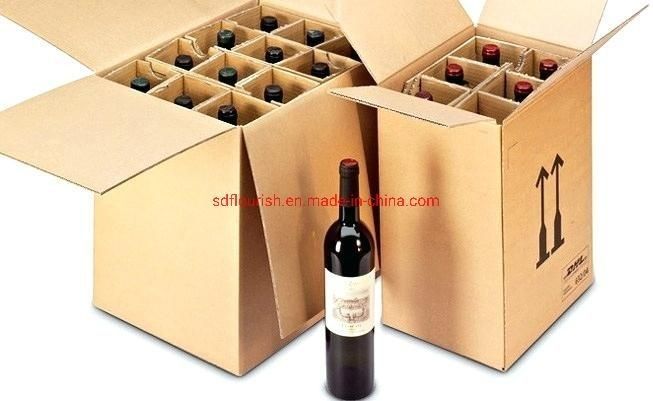 3 Ply B Flauta Flat Pack Cartoni Pieghevoli Cartone Bianco Per Vino Birra Latte Bevande