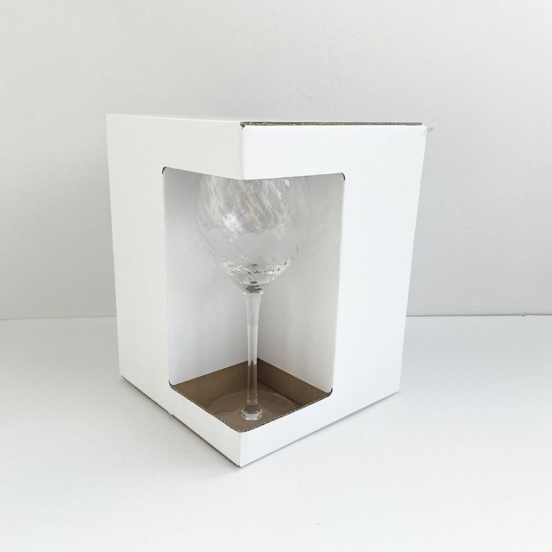 3/5 Plys Cartoni di carta kraft ondulata Imballaggio per champagne Vino orso Latte tè tazza di vetro