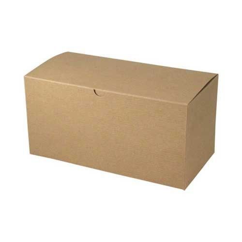100% carta riciclata Top Tuck pieghevole un pezzo imballaggio ondulato scatole regalo e texture scanalatura scatole di spedizione Kraft naturale