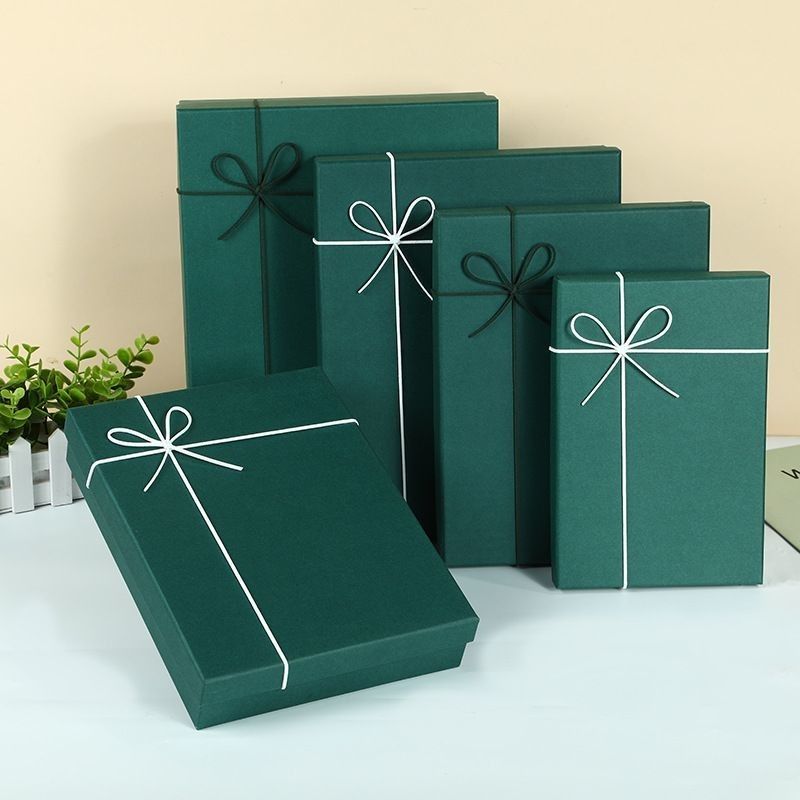 Calzature e abbigliamento Scatole regalo Imballaggio Colore solido Coperchio di cartone rigido e scatola base