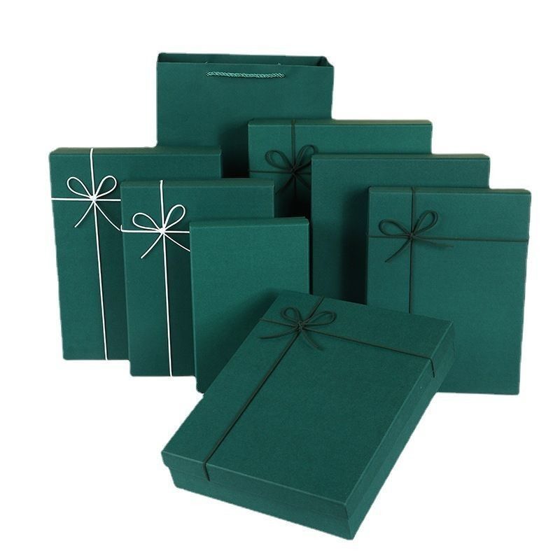 Calzature e abbigliamento Scatole regalo Imballaggio Colore solido Coperchio di cartone rigido e scatola base