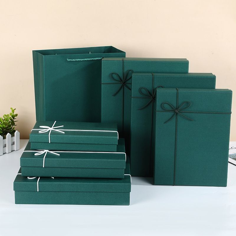Calzature e abbigliamento Scatole regalo Imballaggio Colore solido Coperchio di cartone rigido e scatola base