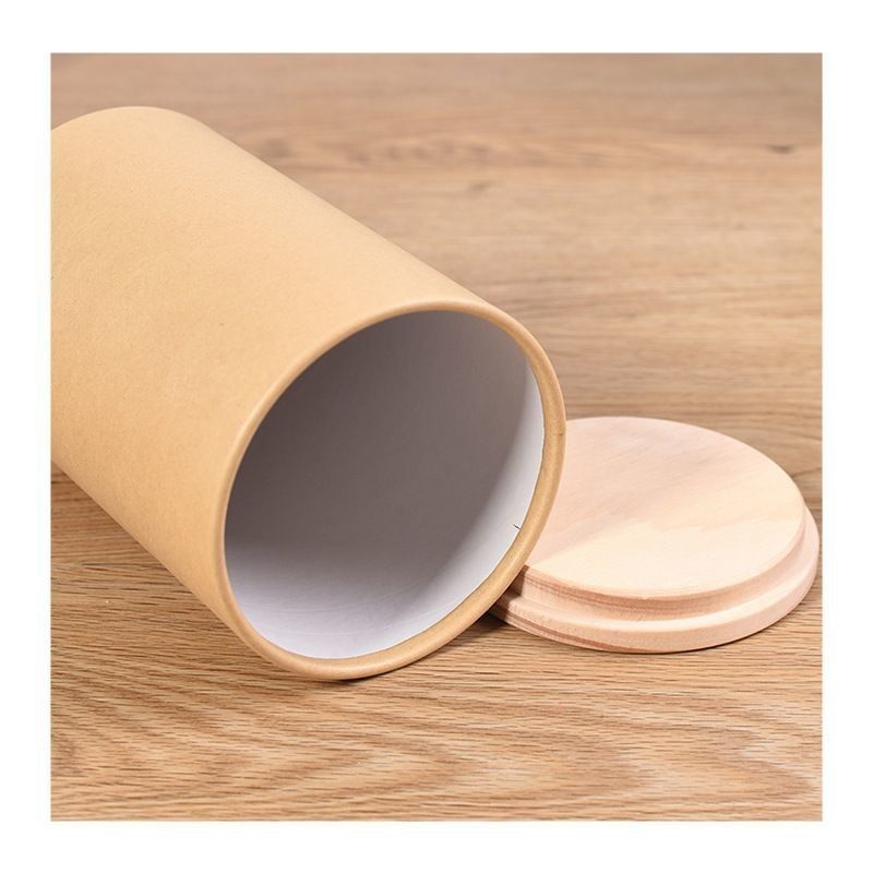 Contenitore per cilindri di carta di cartone per il tè e il caffè