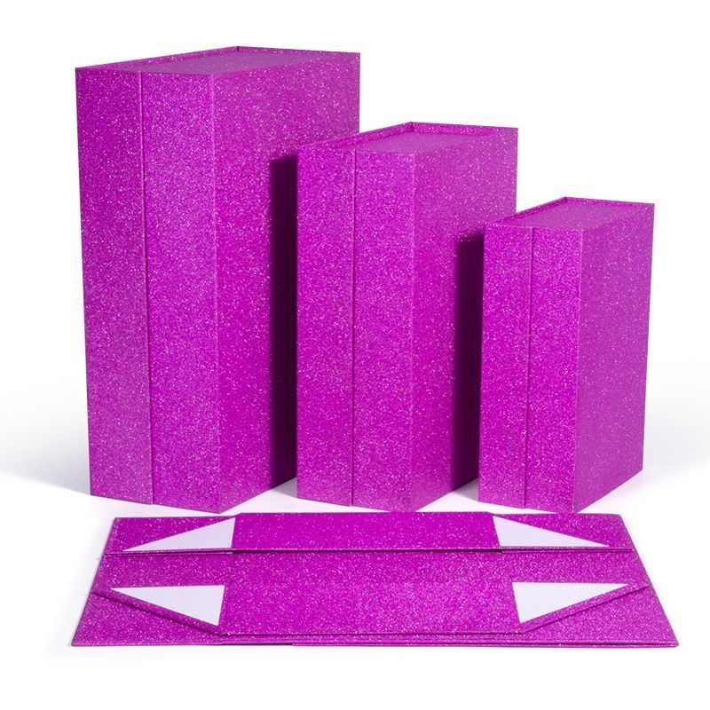 Scatola regalo pieghevole di lusso Scatola di imballaggio in cartone di carta per estensioni di parrucca per capelli umani