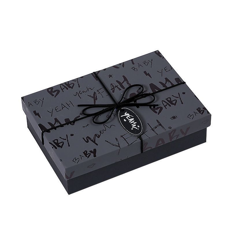 Imballaggio regalo nero Gioielli di carta Scatole per collane Anello Braccialetto Orologio Eco-friendly