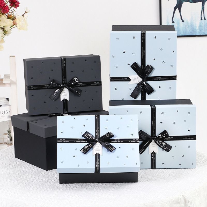Imballaggio regalo nero Gioielli di carta Scatole per collane Anello Braccialetto Orologio Eco-friendly