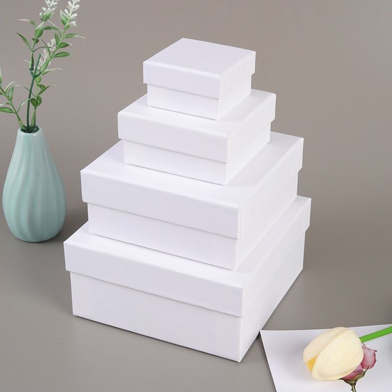 Scatole regalo quadrate con coperchio per il matrimonio del compleanno della festa della mamma