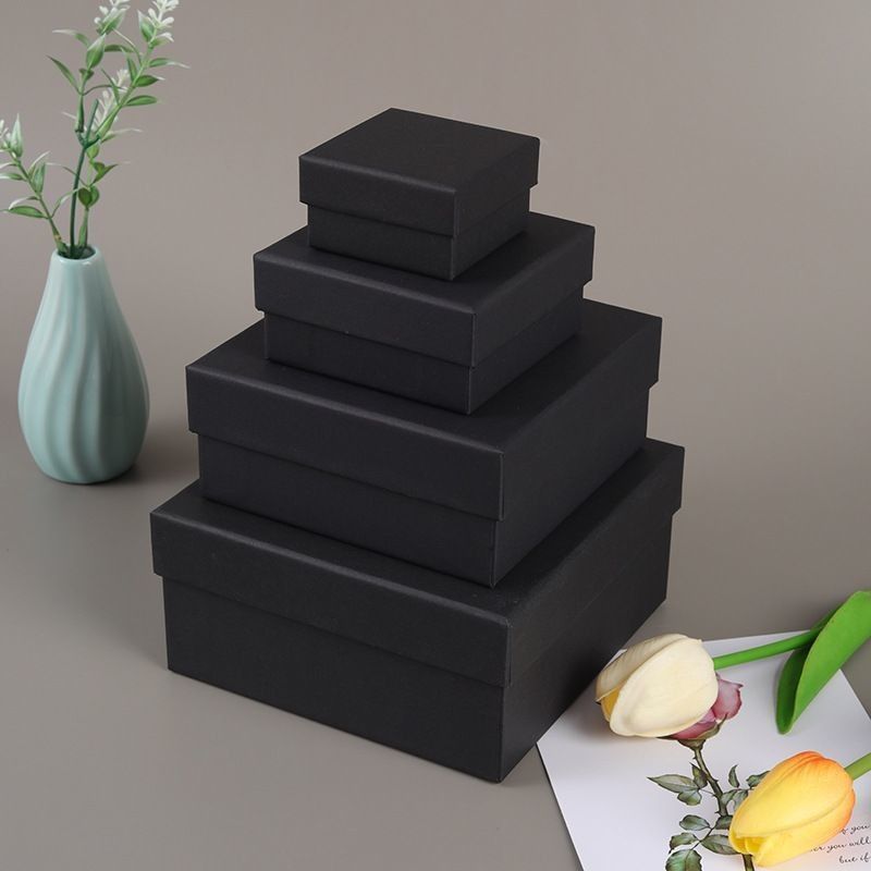 Scatole regalo quadrate con coperchio per il matrimonio del compleanno della festa della mamma