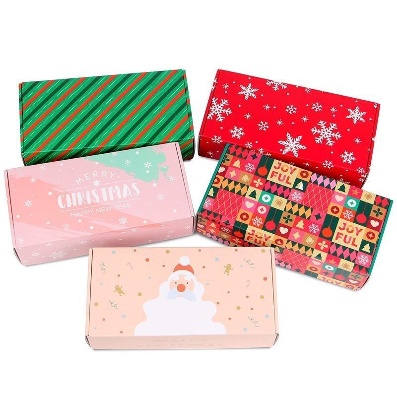 Scatole di spedizione corrugate stampate su misura Scatole regalo Scatole di imballaggio Scatole di posta in carta pieghevole