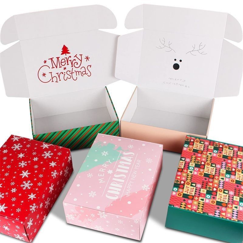 Scatole di spedizione corrugate stampate su misura Scatole regalo Scatole di imballaggio Scatole di posta in carta pieghevole