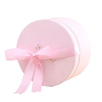 Decorazione natalizia Lattine di carta riciclata Imballaggio Scatola regalo Scatole di cartone rotondo